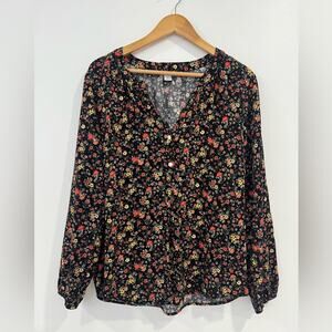 Old Navy Women’s Floral Long Sleeve Blouse Large Tall